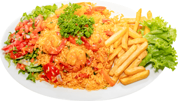 Arroz con camarones